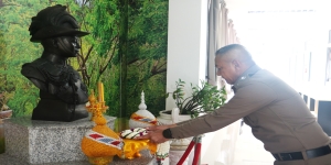 พล.ต.ต.นรินทร์ คำแก่น ผบก.กฝ.บช.ตชด. ตรวจเยี่ยมกำลังพล ฝอ.บก.กฝ.บช.ตชด.