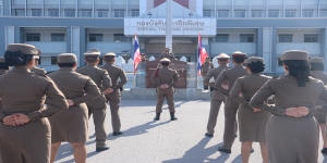 พล.ต.ต.นรินทร์ คำแก่น ผบก.กฝ.บช.ตชด. เป็นประธานในพิธีอ่านสาร ผบ.ตร. เนื่องในวันตำรวจ