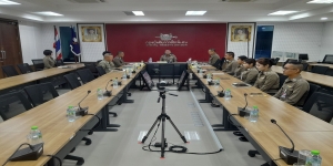 วันที่ 24 พฤศจิกายน 2568 เวลา 10.00 น. พล.ต.ต.นรินทร์ คำแก่น ผบก.กฝ.บช.ตชด. เป็นประธานการประชุมบริหาร บก.กฝ.บช.ตชด. ครั้งที่ 12/2568